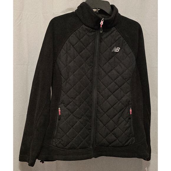 New Balance Women’s Quilted Fleece Jacket Sz Extra Large Black NWT - Picture 1 of 13